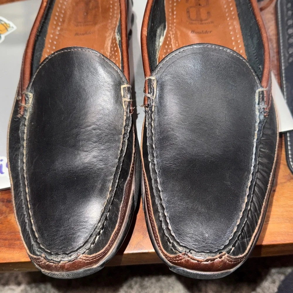 Allen Edmonds Men’s Boulder leather Slip-On Loafer, sz 11.5, sturdy rubber soles